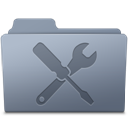 Utilities Folder Graphite icon